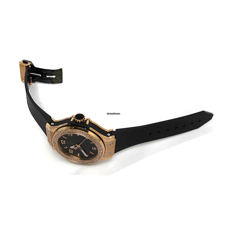 Hublot Big Bang 18K Rose Gold Black Rubber Ladies Watch - Image 11