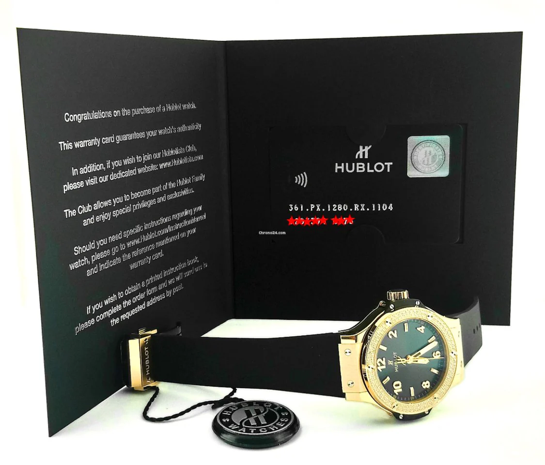 Hublot Big Bang 18K Rose Gold Black Rubber Ladies Watch - Image 5