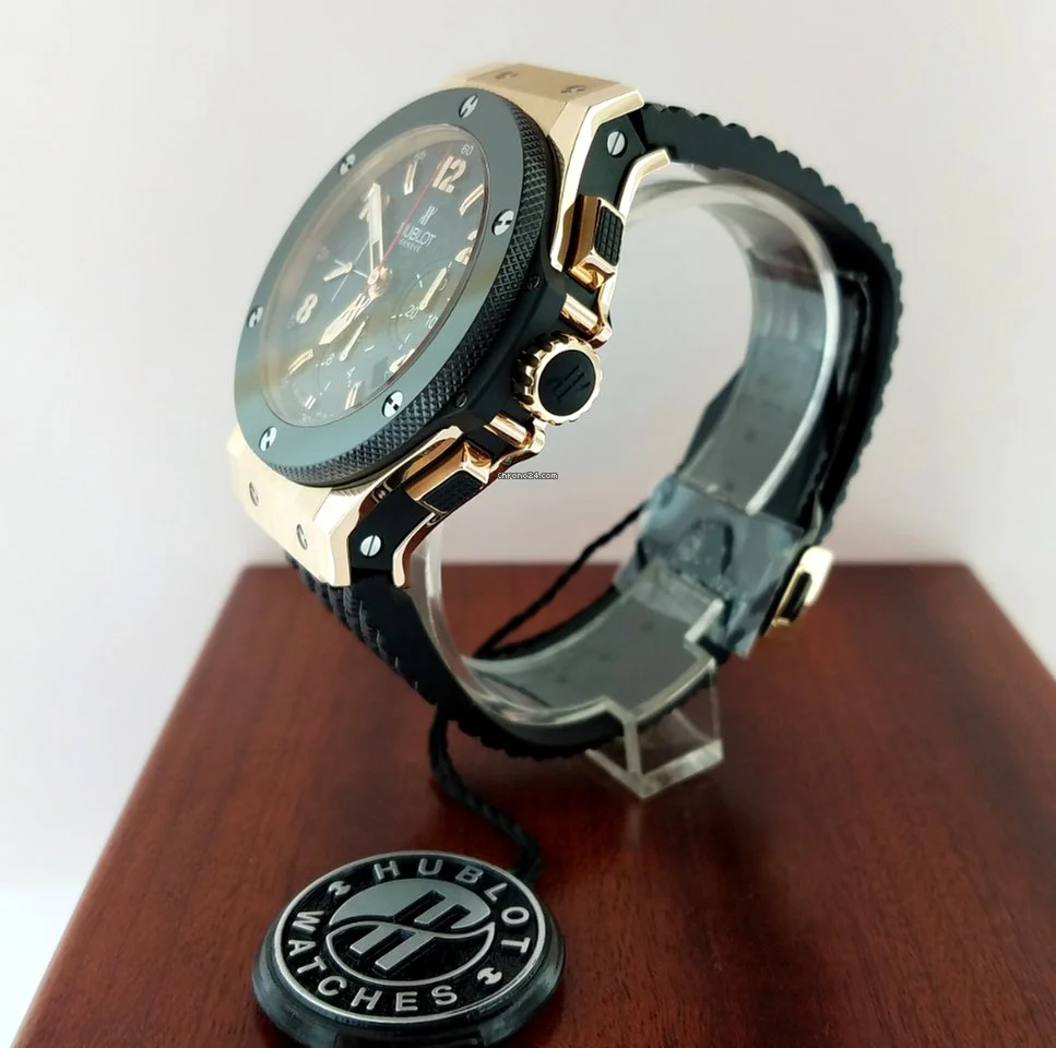 Hublot Big Bang 18K Rose Gold Chronograph Ceramic Rubber Men’s Watch - Image 3