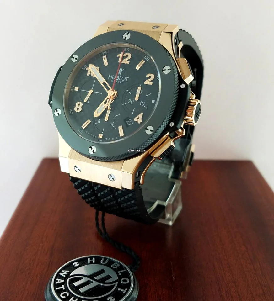 Hublot Big Bang 18K Rose Gold Chronograph Ceramic Rubber Men’s Watch - Image 6