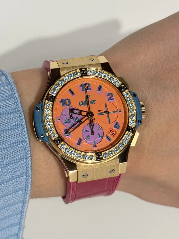 Hublot Big Bang Pop Art 18K Yellow Gold & Topazes Lady's Watch - Image 2