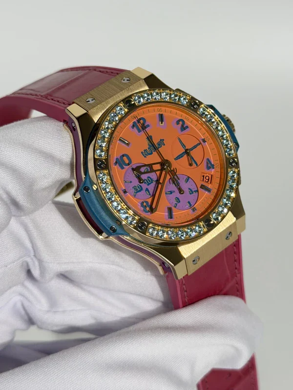Hublot Big Bang Pop Art 18K Yellow Gold & Topazes Lady's Watch - Image 3