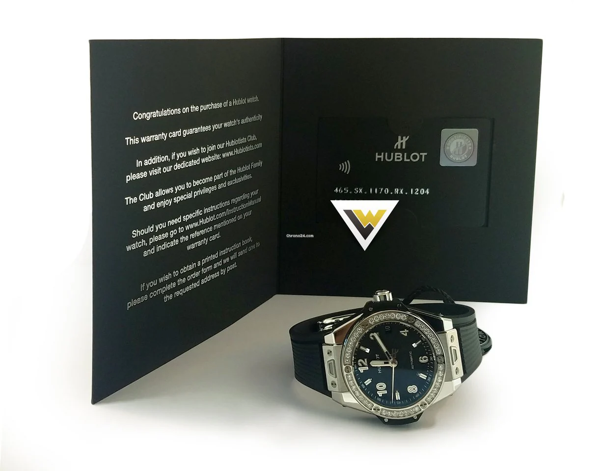 Hublot Big Bang 39mm One Click Steel Diamonds Automatic Watch - Image 10