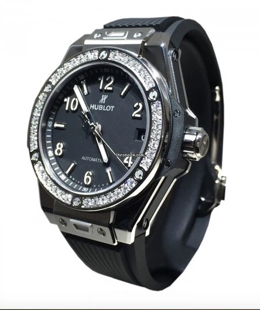 Hublot Big Bang 39mm One Click Steel Diamonds Automatic Watch - Image 11
