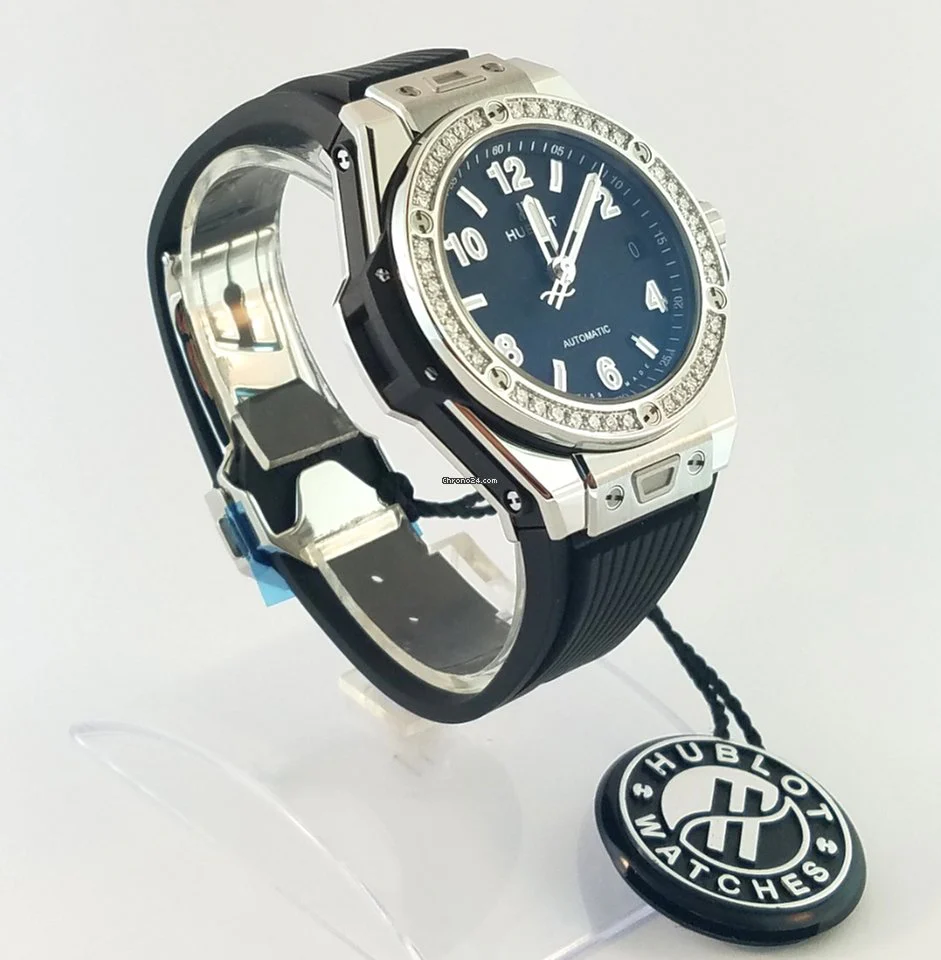 Hublot Big Bang 39mm One Click Steel Diamonds Automatic Watch - Image 3