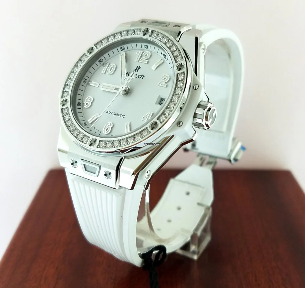 Hublot Big Bang 39mm One Click Steel White Diamonds Automatic Watch - Image 3