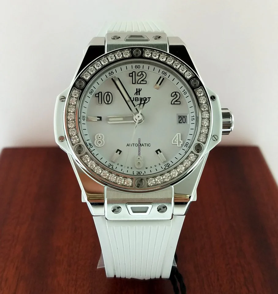 Hublot Big Bang 39mm One Click Steel White Diamonds Automatic Watch - Image 6