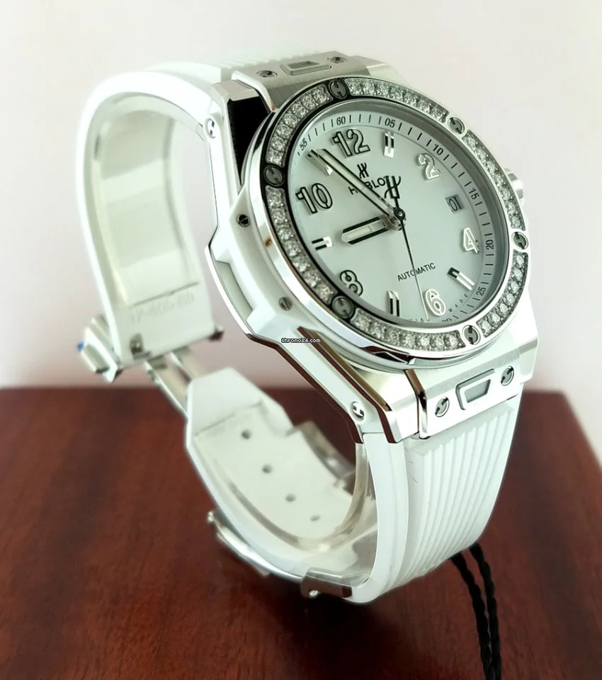 Hublot Big Bang 39mm One Click Steel White Diamonds Automatic Watch - Image 8