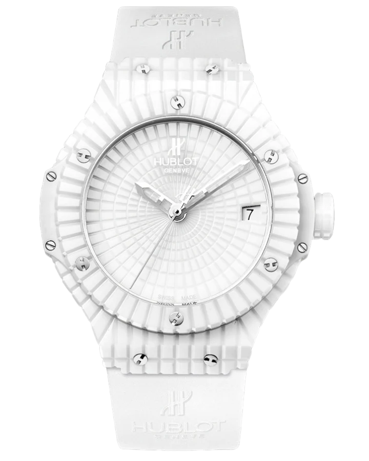 Hublot Big Bang 41mm White Caviar Ceramic & Rubber Men's Watch