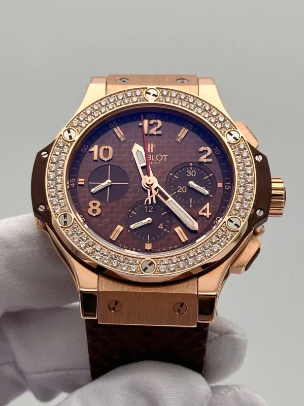 Hublot Big Bang 44 mm 18K Rose Gold & Diamonds Unisex Watch - Image 4