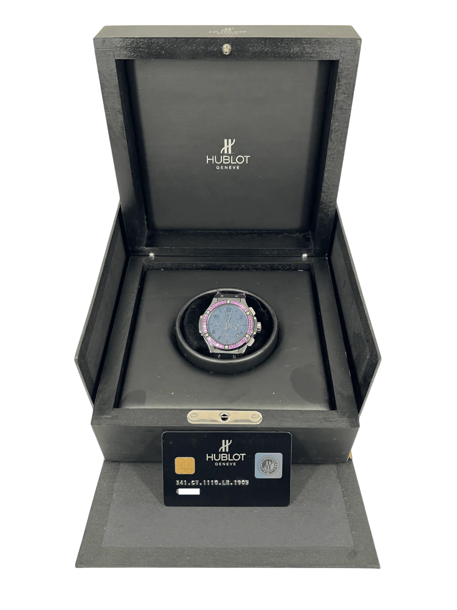Hublot Big Bang Black Tutti Frutti Purple Ceramic & Sapphires Lady's Watch - Image 6