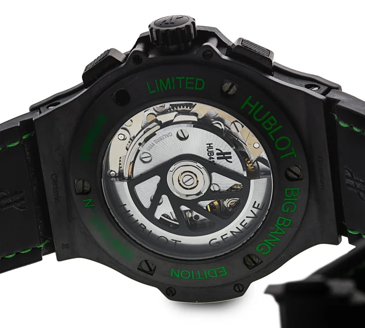 Hublot Big Bang All Black Green Ceramic Mens Watch - Image 5