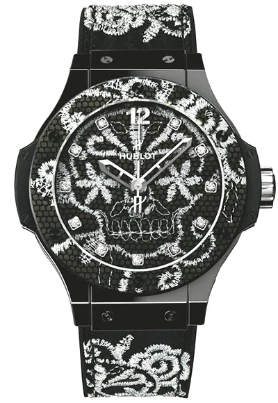 Hublot Big Bang Broderie Black Ceramic Lady's Watch