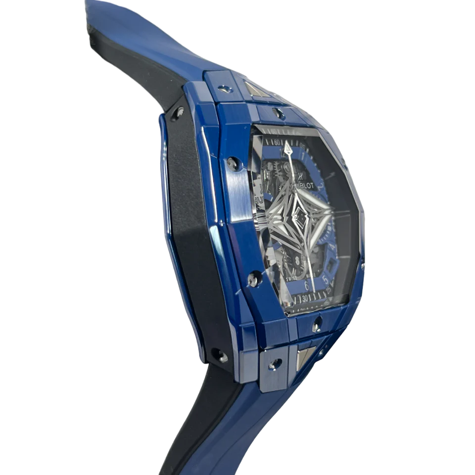 Hublot Big Bang Chronograph Sang Bleu Ceramic Men's Watch - Image 4
