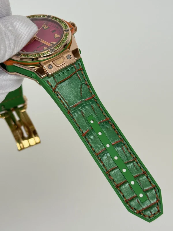 Hublot Big Bang Pop Art King Gold Apple 18K Rose Gold & Tsavorites Lady's Watch - Image 5