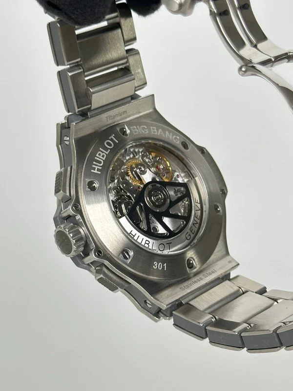 Hublot Big Bang Stainless Steel & Diamonds Earl Gray Unisex Watch - Image 5