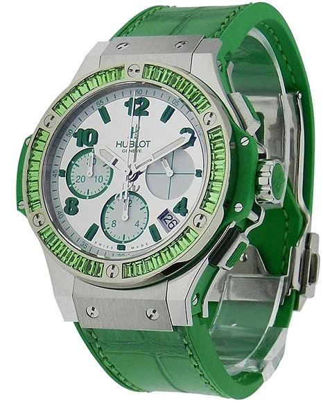 Hublot Big Bang Stainless steel & Tsavorites Lady's Watch