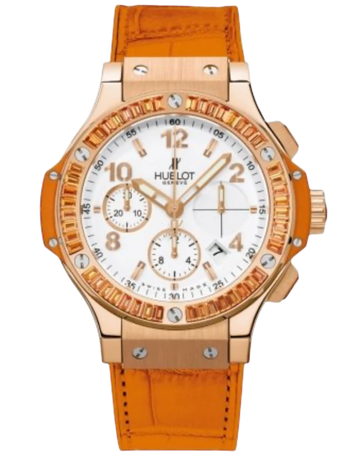 Hublot Big Bang Tutti Frutti Chronograph 18K Rose Gold & Orange Sapphire Unisex Watch