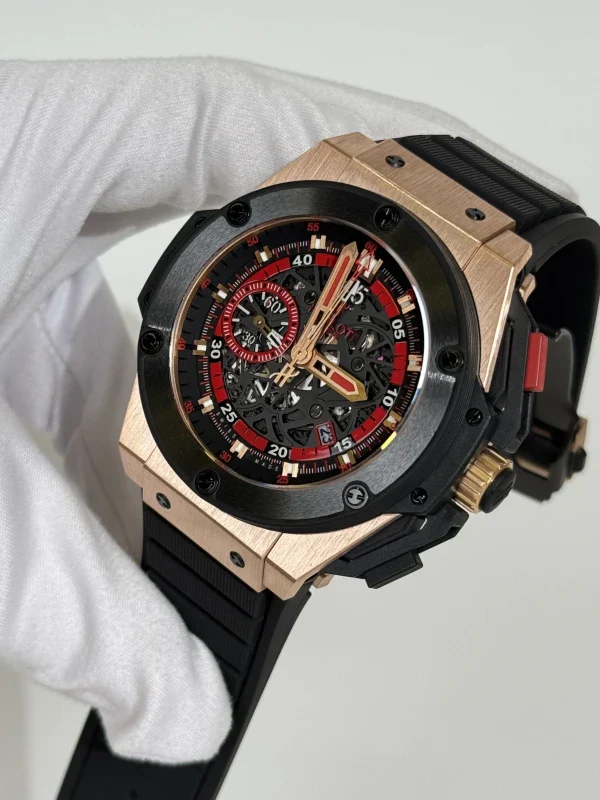 Hublot Big Bang King Power Red Devil Manchester United 18K Rose Gold & Ceramic Men's Watch - Image 3