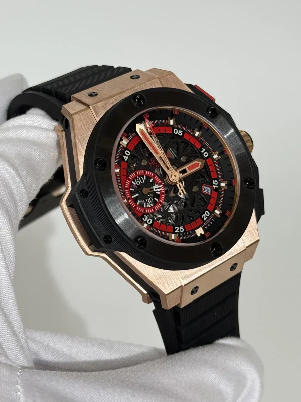 Hublot Big Bang King Power Red Devil Manchester United 18K Rose Gold & Ceramic Men's Watch - Image 4