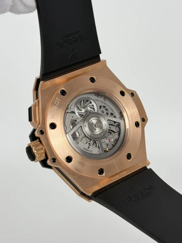 Hublot King Power Unico GMT 18K Rose Gold & Ceramic Men's Watch - Image 7