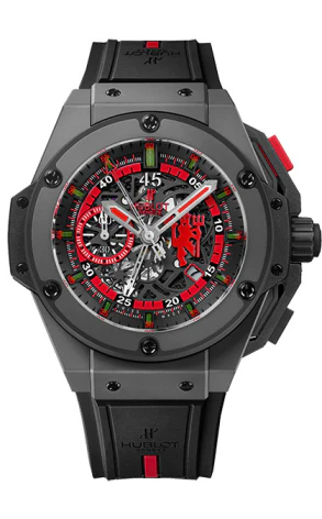 Hublot King Power Red Devil Manchester United Chronograph Ceramic Men's Watch