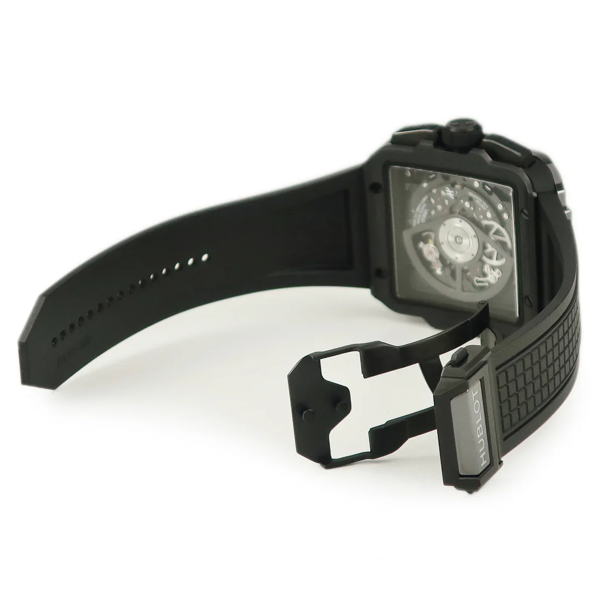 Hublot Square Bang Chronograph Ceramic & Black Diamonds Men's Watch - Image 2