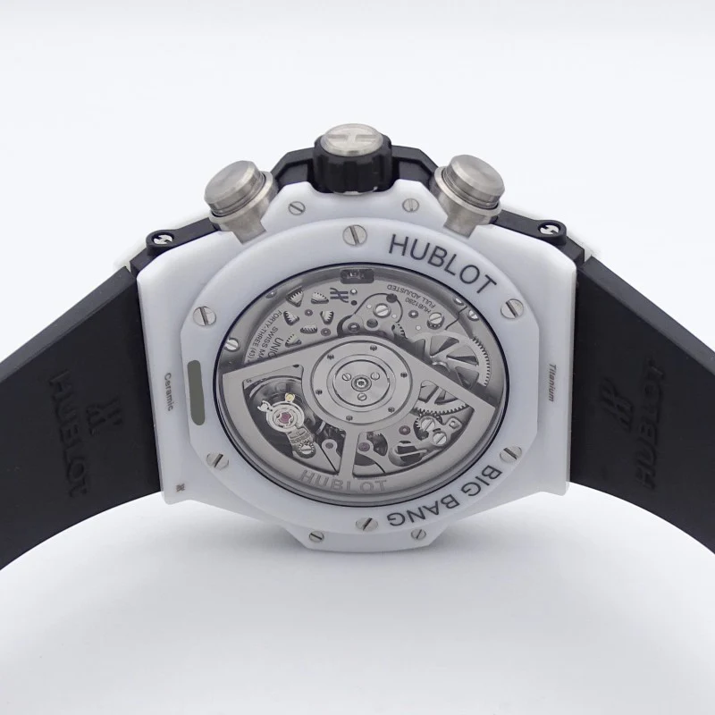 Hublot Unico Big Bang White Ceramic Men's Watch - Image 2