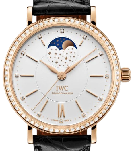IWC Portofino Midsize Automatic Moon Phase 37 18k Rose Gold Women’s Watch