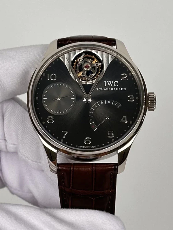 IWC Portuguese Tourbillon Mystere 18K White Gold Men’s Watch - Image 2
