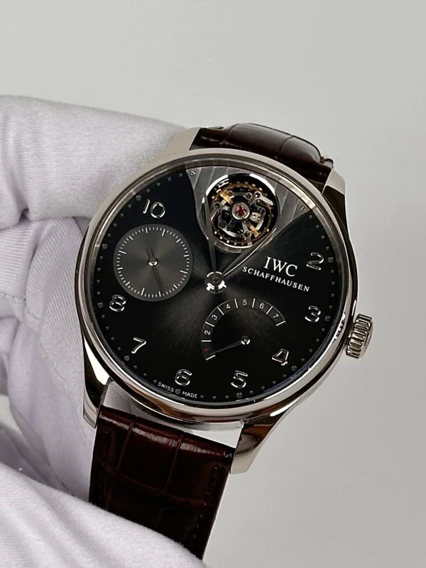 IWC Portuguese Tourbillon Mystere 18K White Gold Men’s Watch - Image 3