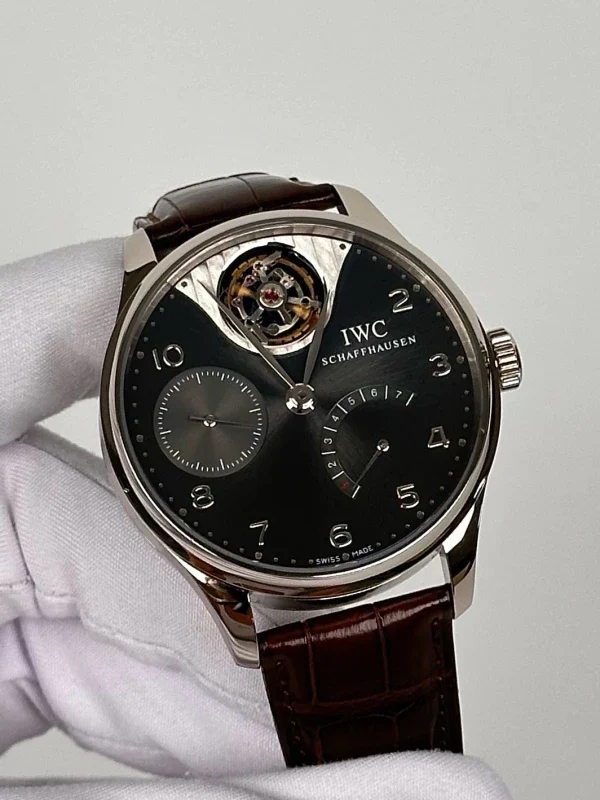 IWC Portuguese Tourbillon Mystere 18K White Gold Men’s Watch - Image 4