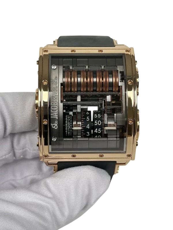 Jacob & Co The Quenttin Tourbillon 18K Rose Gold Men's Watch - Image 3