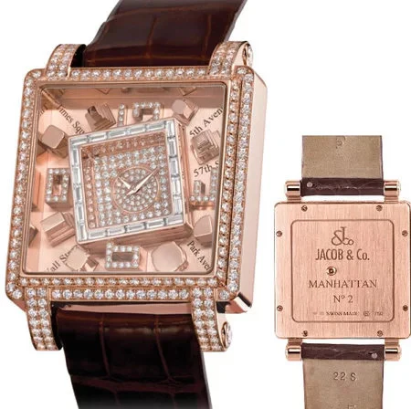 Jacob & Co Metropoli Manhattan 18K Rose Gold & Diamonds Lady's Watch - Image 2