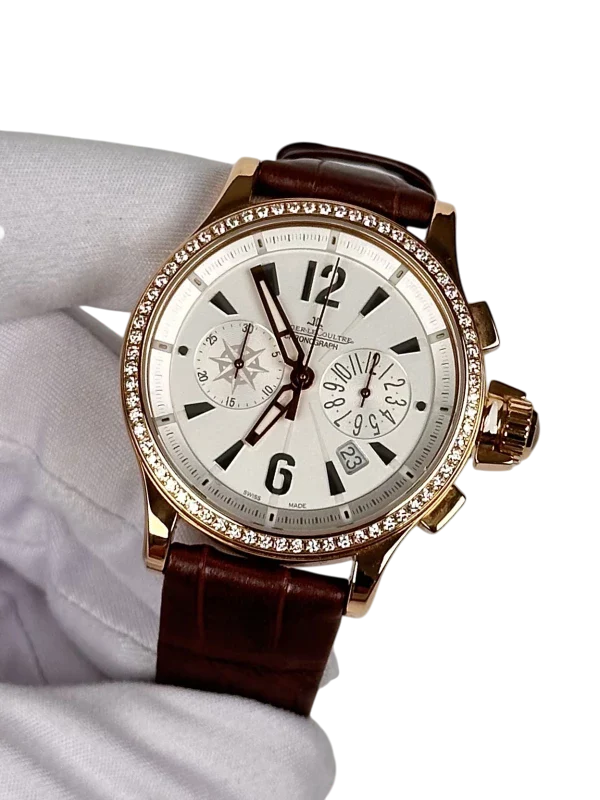 Jaeger-LeCoultre Master Compressor Chronograph 18K Rose Gold & Diamonds Lady's Watch - Image 2