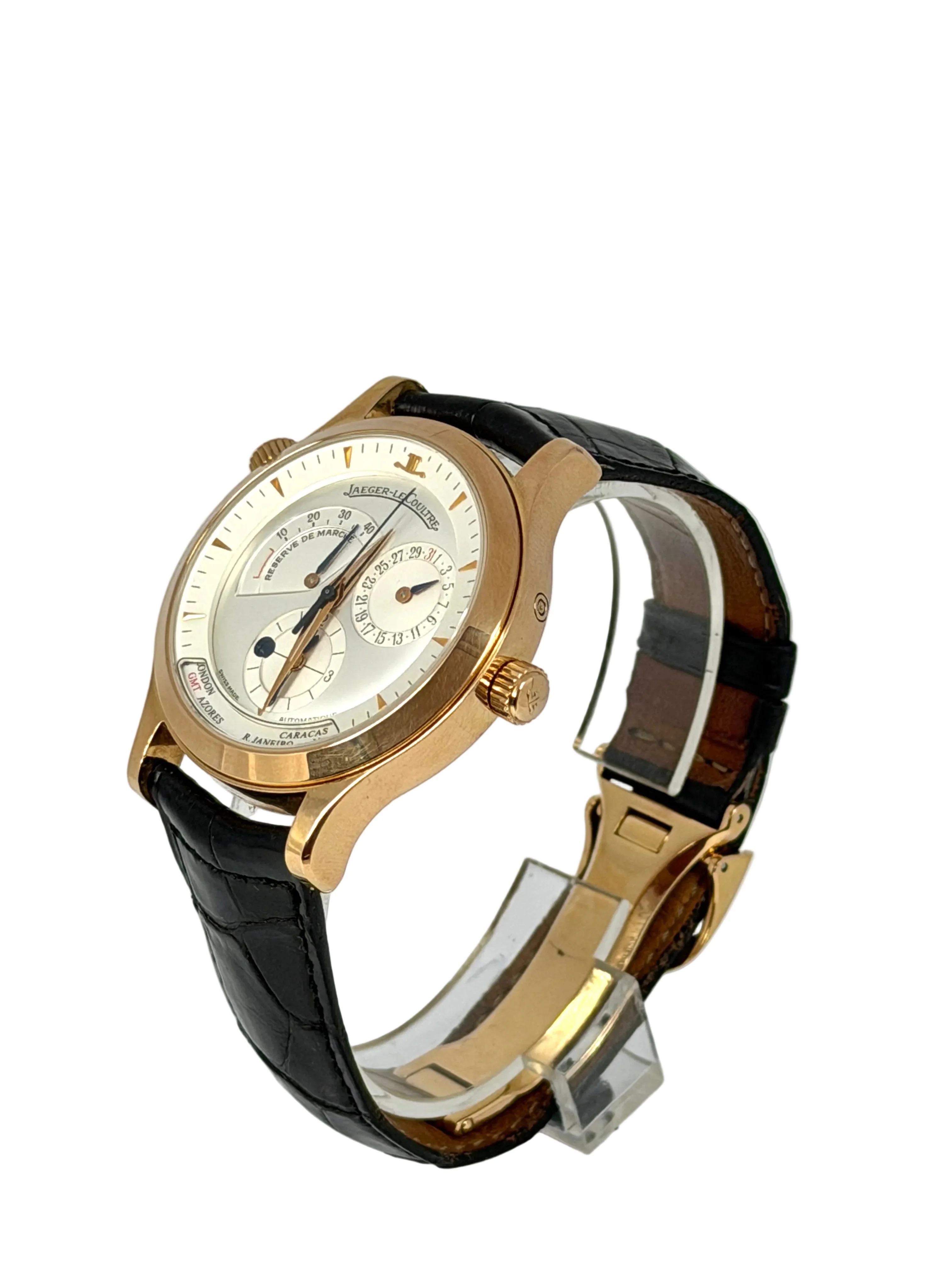 Jaeger-LeCoultre Master Geographic 18K Rose Gold Men’s Watch - Image 3