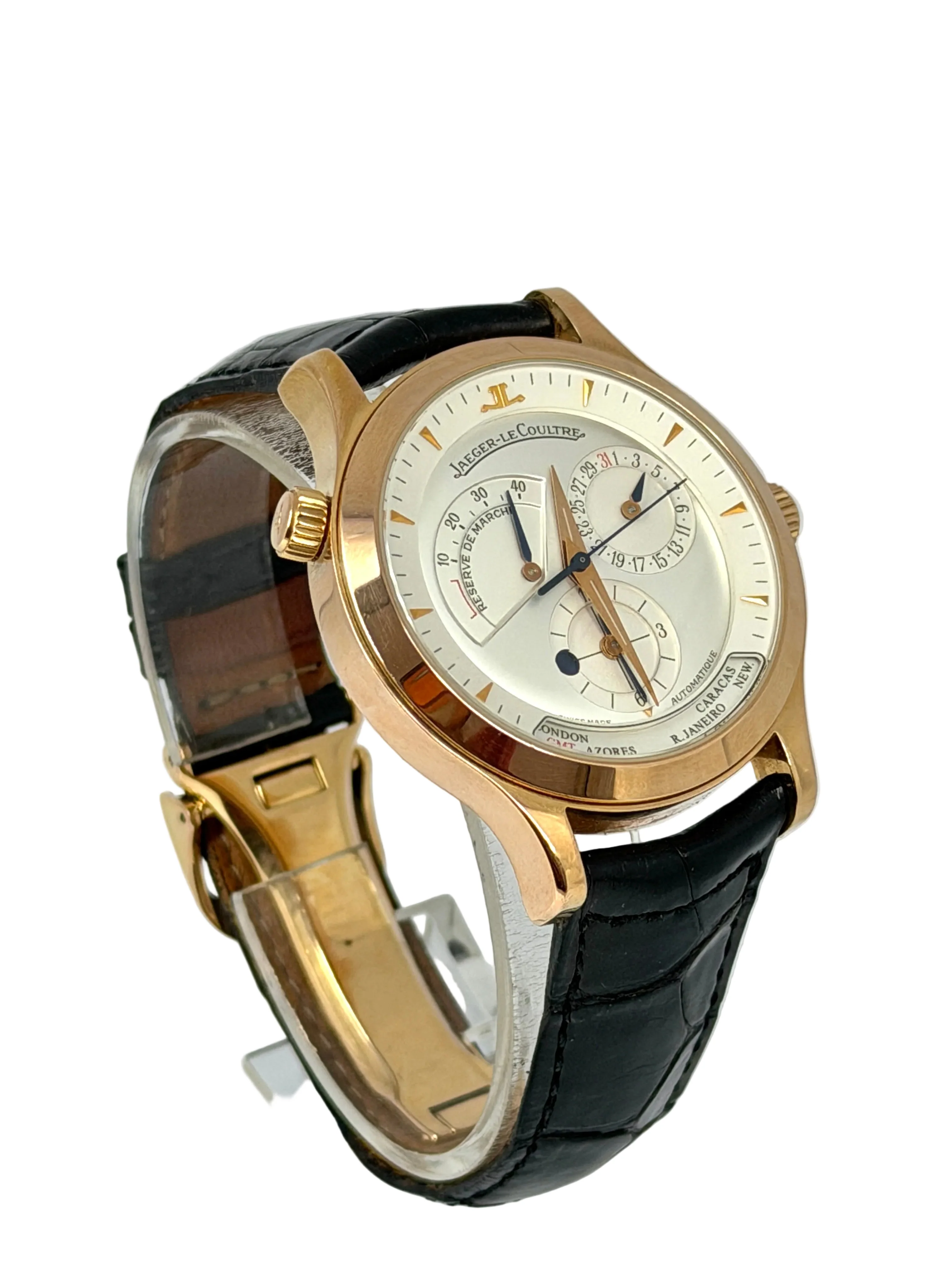 Jaeger-LeCoultre Master Geographic 18K Rose Gold Men’s Watch - Image 4