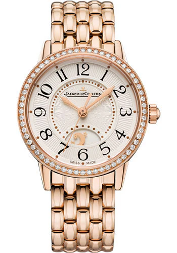 Jaeger-Lecoultre Reverso Classic Night & Day 18K Rose Gold & Diamonds Lady's Watch
