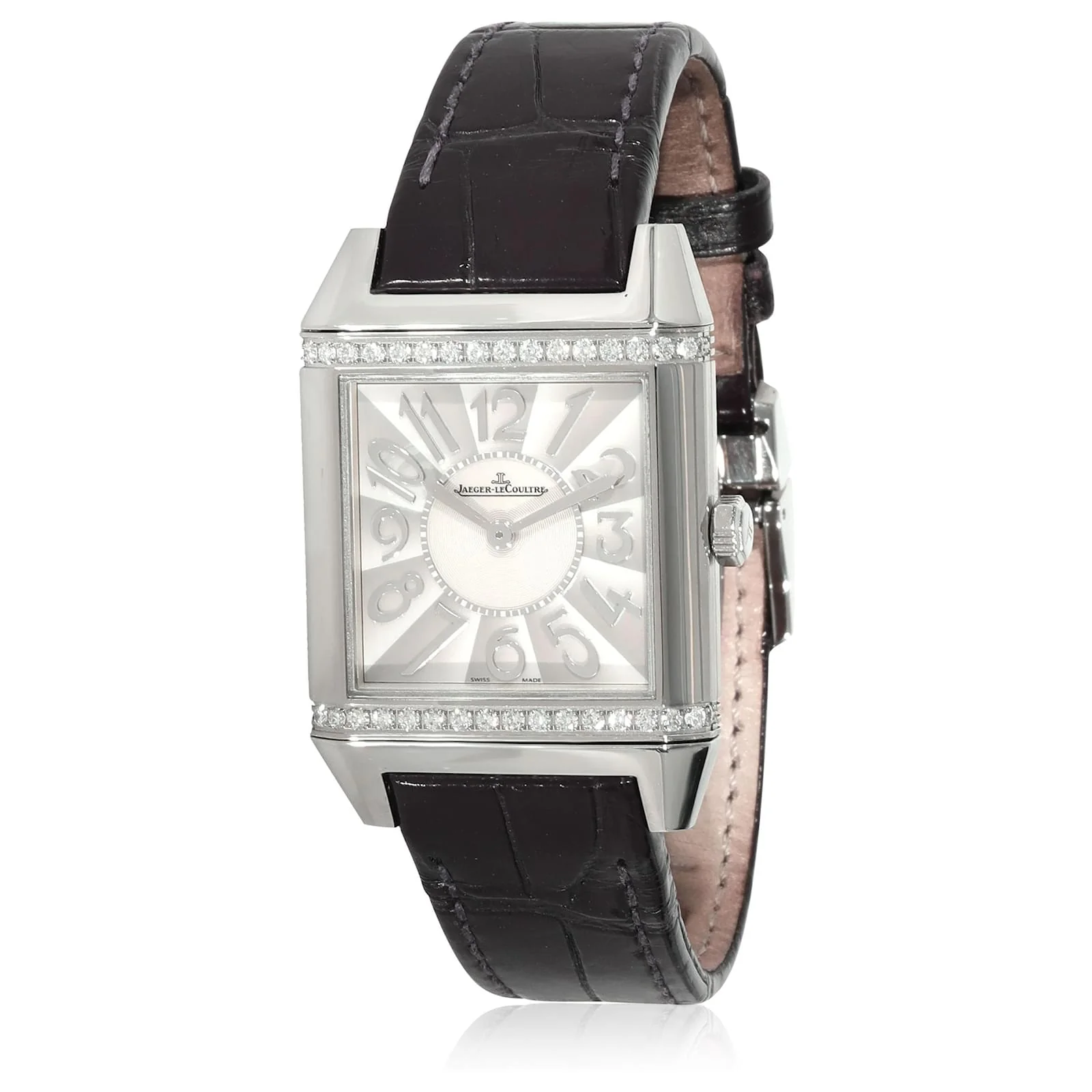 Jaeger-LeCoultre Reverso Squadra Stainless steel & Diamonds Lady's Watch