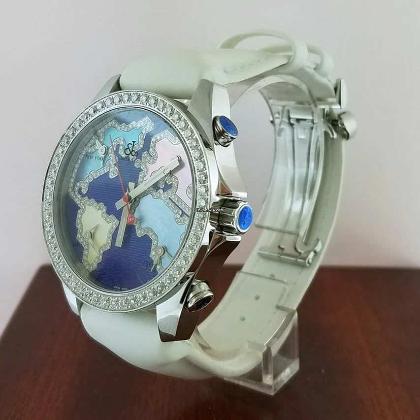 Jacob and Co Five Time Zone Stainless Steel Watch - Image 4