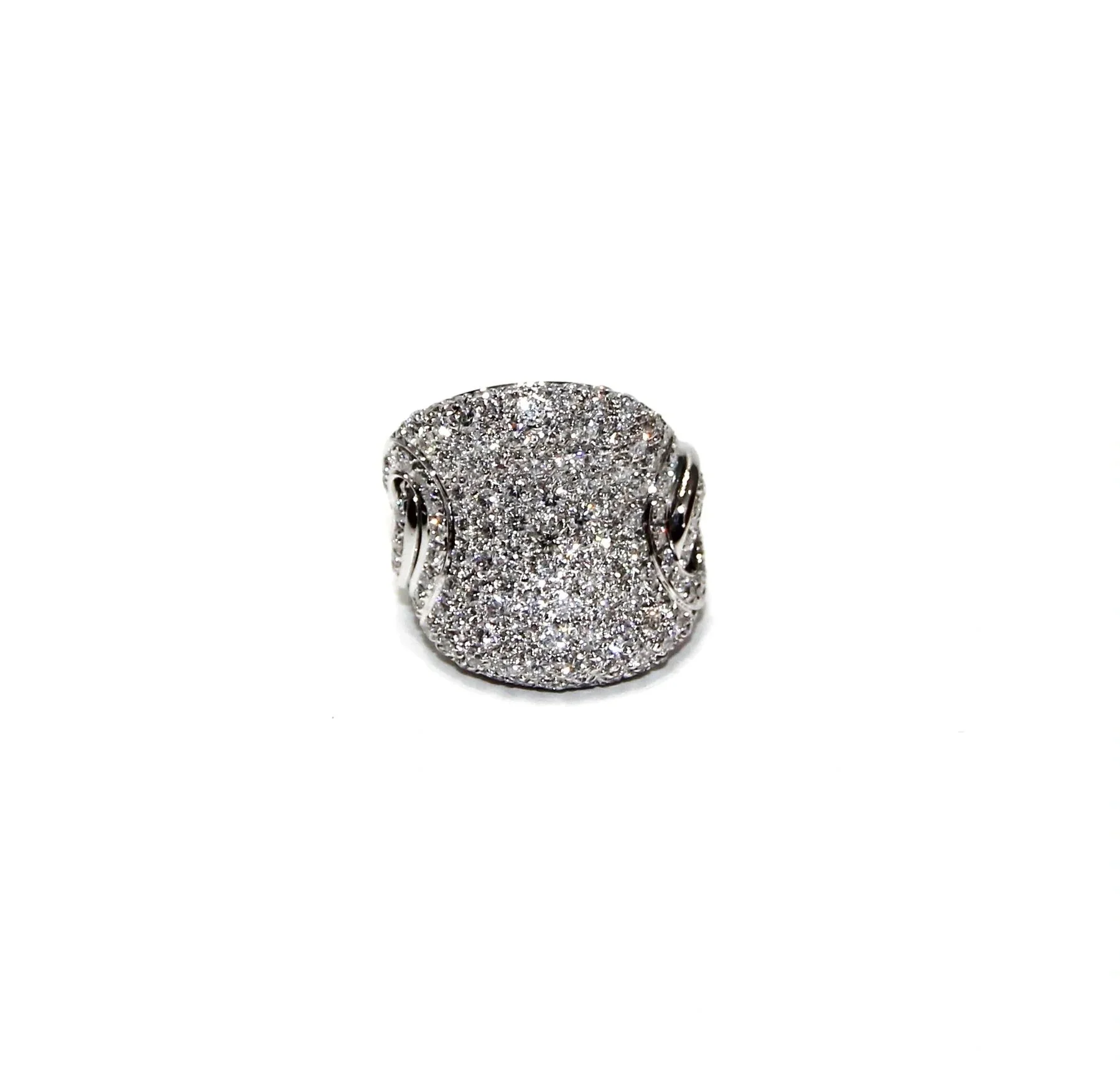 Leo Pizzo 18K White Gold Diamond Pave Lady's Ring - Image 3