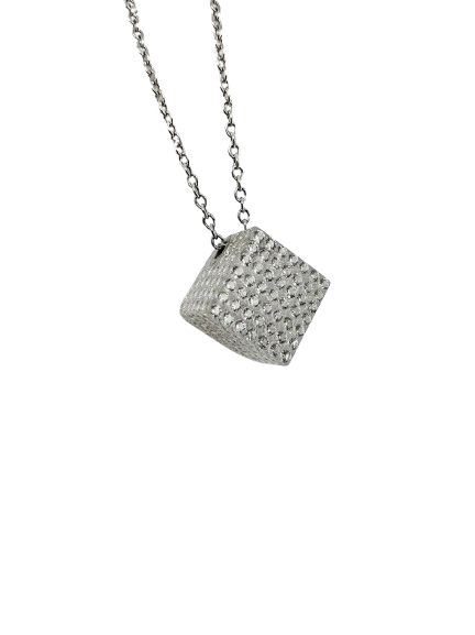 Luca Carati Diamond Cube Pendant - Image 4