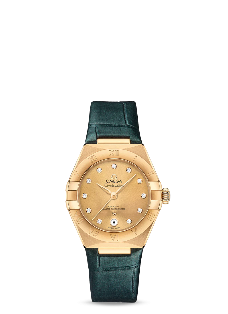Omega Constellation Co-Axial Master Chronometer 18K Yellow Gold & Diamond Lady’s Watch