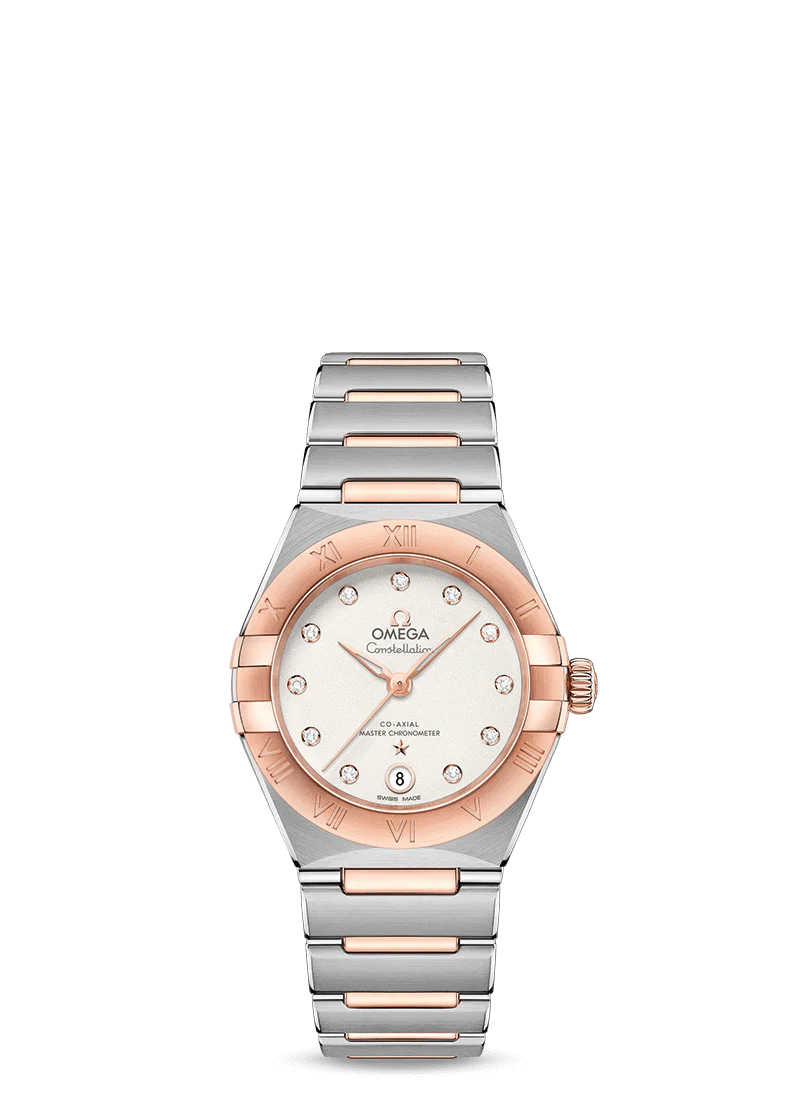 Omega Constellation Co-Axial Master Chronometer Stainless steel & Sedna™ Gold & Diamond Lady’s Watch