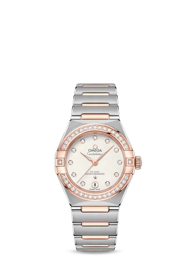 Omega Constellation Co-Axial Master Chronometer Stainless steel & Sedna™ Gold & Diamond Lady’s Watch