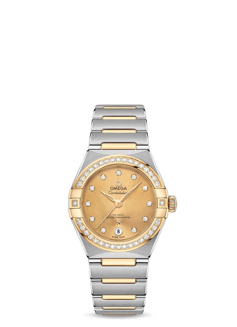 Omega Constellation Co-Axial Master Chronometer Stainless steel & Yellow Gold & Diamond Lady’s Watch