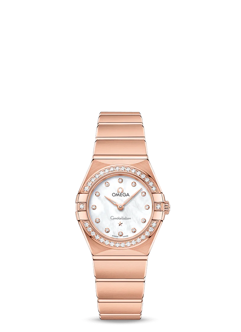 Omega Constellation Quartz 18K Sedna™ Gold & Diamonds Lady’s Watch