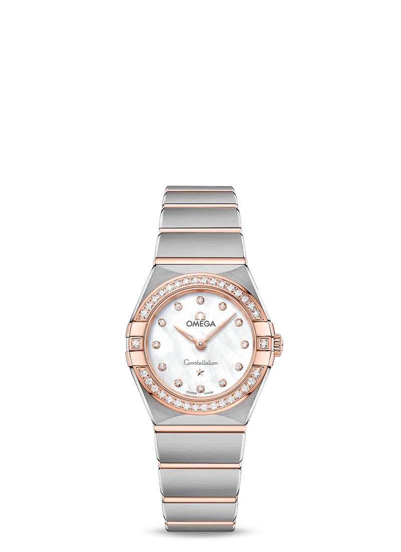 Omega Constellation Quartz Stainless steel & 18K Sedna™ Gold & Diamonds Lady’s Watch