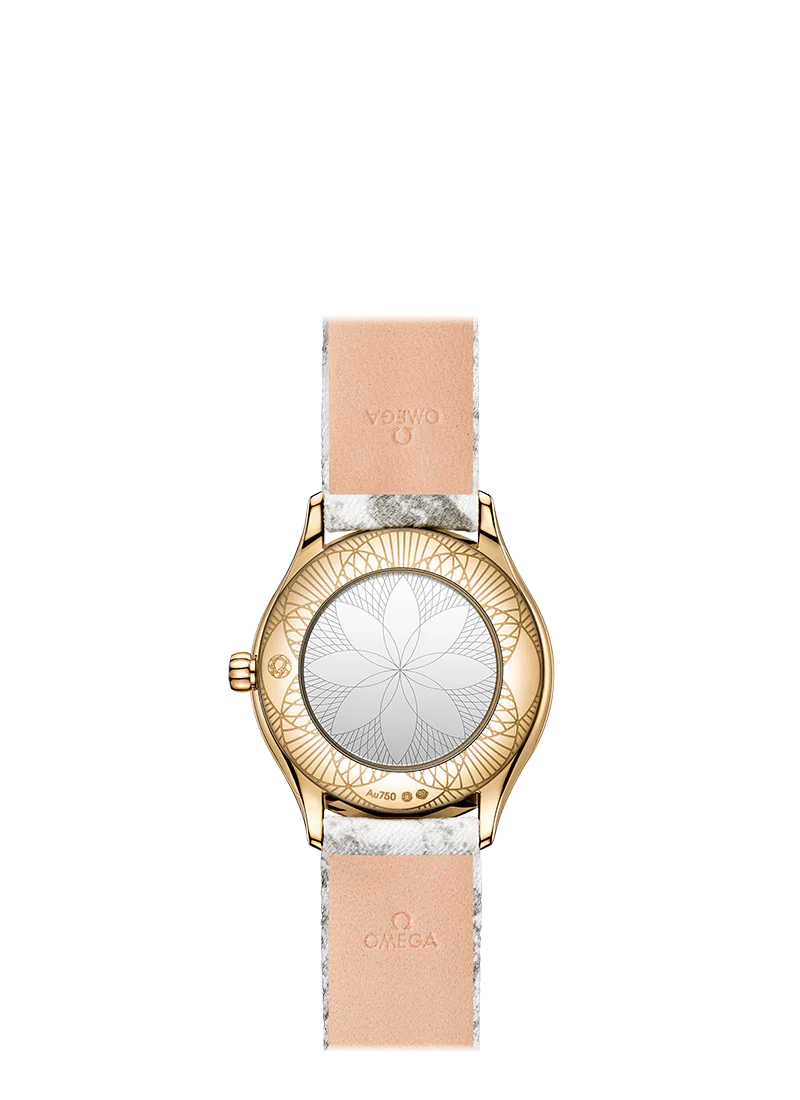 Omega De Ville Mini Tresor Quartz 18K Moonshine™ gold & Diamonds Lady's Watch - Image 2