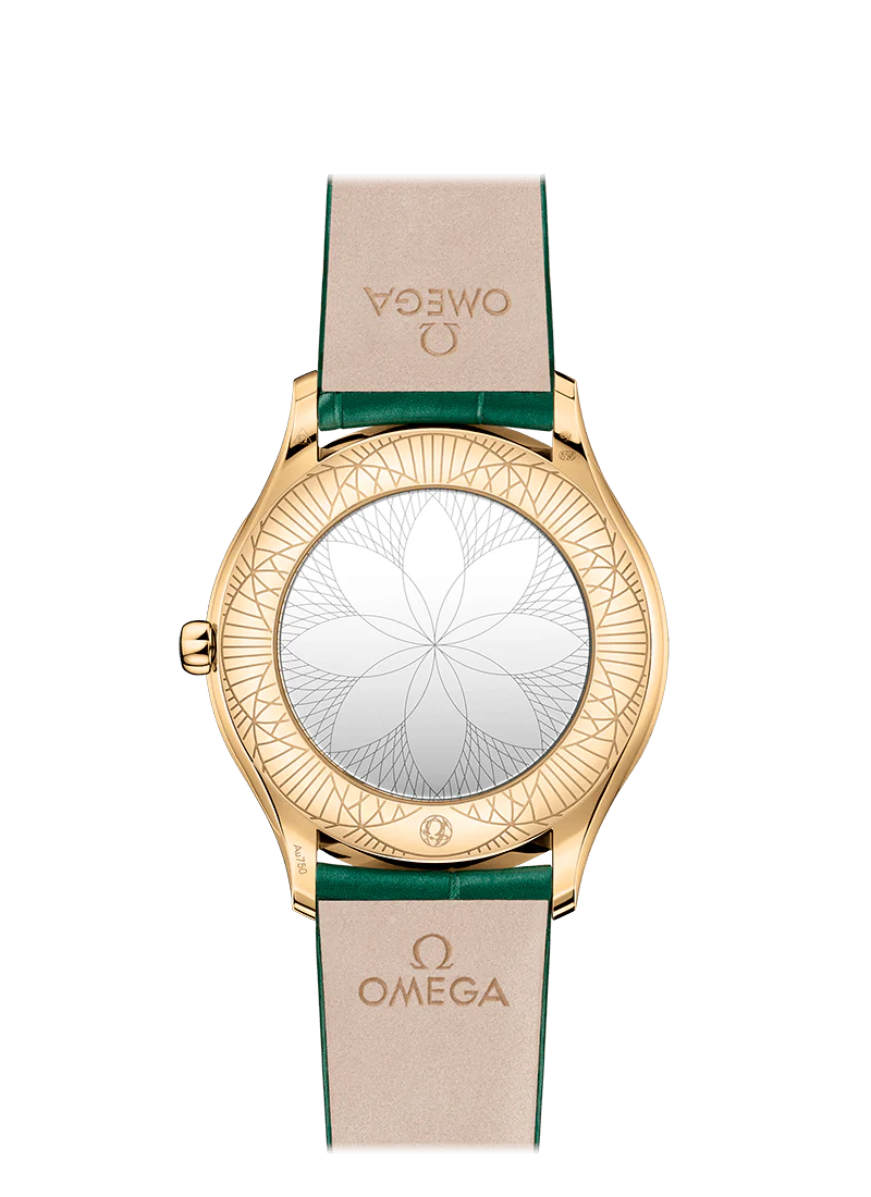 Omega De Ville Tresor Quartz 18K Moonshine™ gold & Diamonds Lady's Watch - Image 2